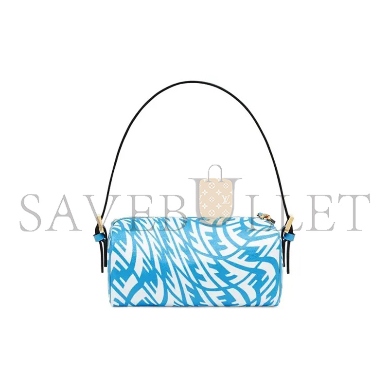 FENDI MINI FF VERTIGO ZIP WRISTLET BAG 8BS050AFL1F1E8L (19*11*8cm)